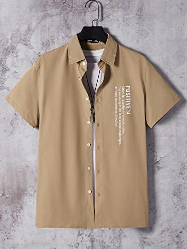 Nibhz Облека со две парчиња за мажи Слогана графичка кошула и шорцеви за половината за влечење без мета без мета