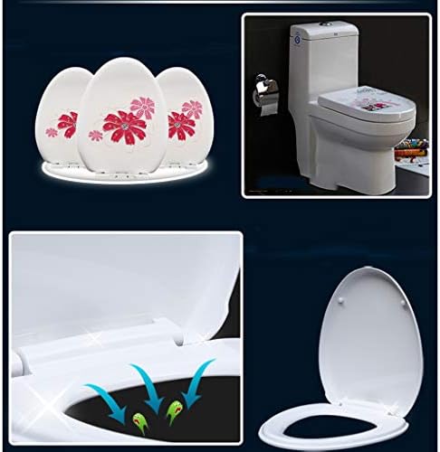 Wdbby Брзо вчитување Печатење Универзално тоалетно капаче за тоалетно седиште гроздобер тоалетно седиште за тоалет тоалет тоалет