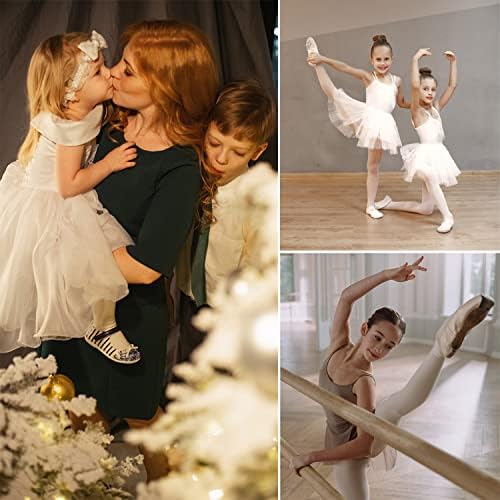 Девојки за девојчиња Doovid Toddler Dance Ballet Huppsility Elastication Footed Dance Codrings School Uniform Husts за девојчиња