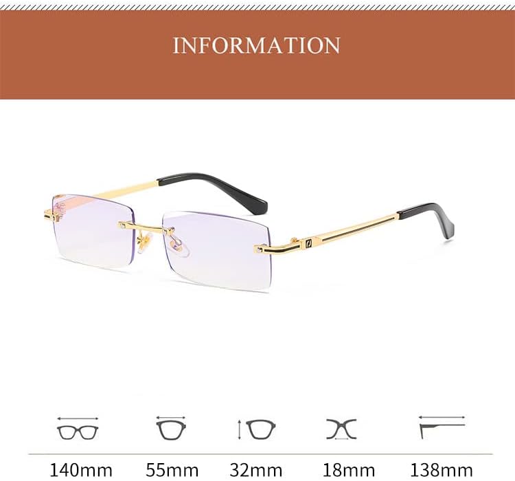 ЕТ Флекс-Анти-сина светлина најновиот кастри метал дизајнер рамка оптички очила мажите &засилувач; жените УВ-400, Злато