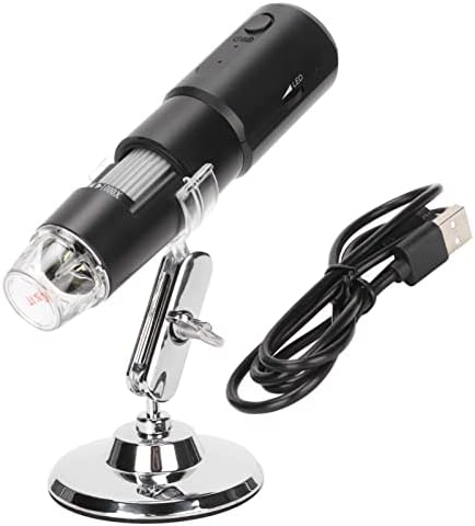 Безжичен Дигитален Микроскоп, Мини Рачен Микроскоп, 50x-1000x Зголемување WIFI USB Микроскоп Камера Со Прилагодлив Држач &засилувач;