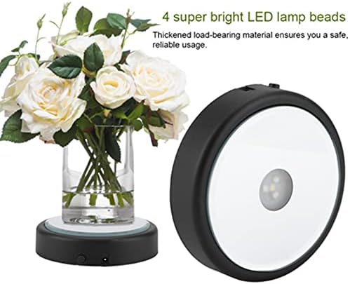 LED дисплеј штанд, 3D Multicolor 4 LED LED светлосен држач за ламби со AC адаптер за кристално стакло уметнички декор, мултифункционална
