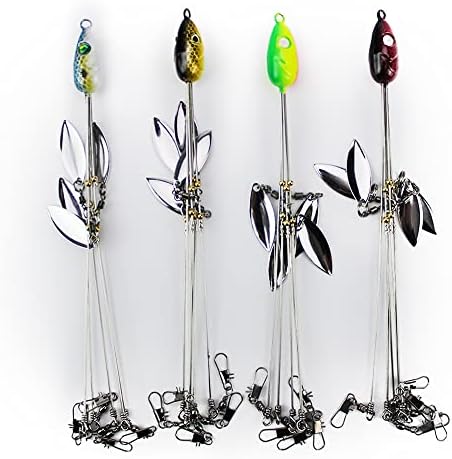 Lixada 5 Arms Alabama чадор чадор со буриња вртења со ултралејт риболов мами мамки за мамки за бас