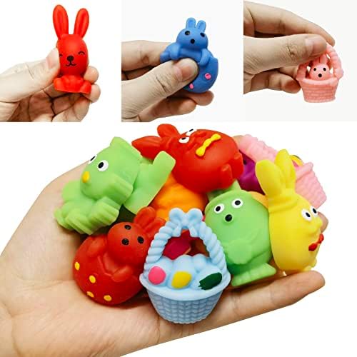 100 парчиња Велигденски мочи играчки, мини симпатични играчки за стискање Велигденски подароци стрес -олеснувач за анксиозност