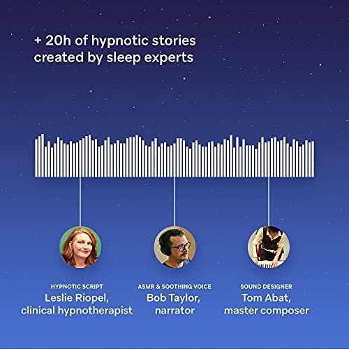 Хумбанд | Слушалки за спиење со Bluetooth | Лента за глава за спиење, патување, медитација | Бесплатен пристап до хипнотички приказни и звуци