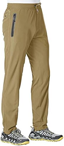 Машки машки лесни пешачки панталони за пешачење за дишење атлетски риболов активен џегер џебови џебови