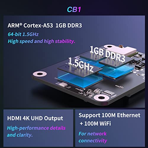 BigTreetech CB1 v2.2 Core Control Control, 1 GB DDR3 RAM меморија, 100m Ethernet, 2.4Ghz WiFi 100m, поддршка HDMI, како CM4 компатибилен со