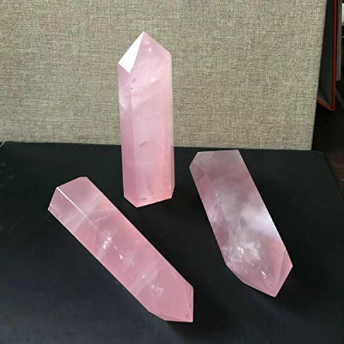 1x карпа розова роза кварц кварц кристална точка заздравување на минерален карпест камен случајна испорака на природата Големина на големината