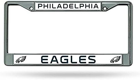Rico Industries NFL Philadelphia Eagles Standard Chrome Record Plate Rame