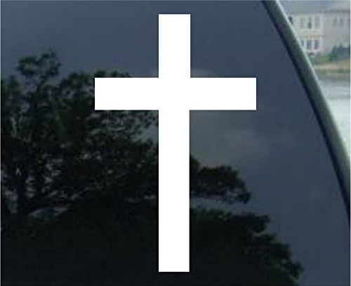 Крафорд Графикс Христијански Крст Исус Налепница За Винил Налепница-Налепница За Браник Со Исечена Налепница За Прозорци, Автомобили,