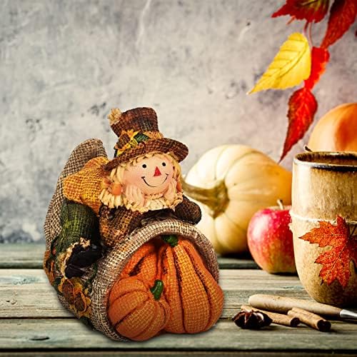 Страшила за декор за табели на плашило паѓаат декорација на фигура, насмеана есенска жетва тикви Денот на благодарноста Ноќта на вештерките
