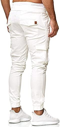 Зефотим карго панталони мажи тенок вклопуваат случајни тактички удобни дневни тренинзи за пешачење панталони со повеќе џебови