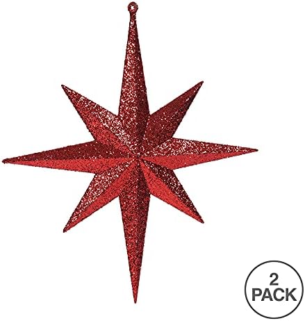 Викерман 15,75 Сребрен iridescent сјај Витлеем Starвезда Божиќен украс