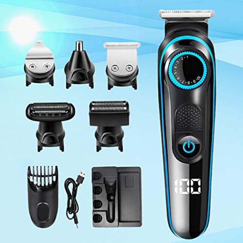 Doitool Професионален тример за коса Електричен клипер за коса Електрични ножици за коса за коса Шапер бербер алатка LCD Display