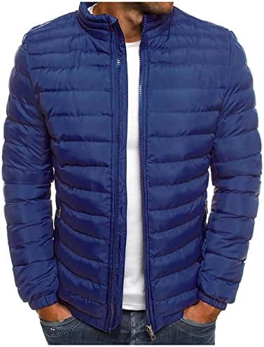 Ymosrh јакни за мажи Худи машка есенска зимска патент затоплување јакни со пакувања со лесен палто