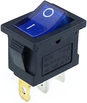 SKXMOD 1PCS KCD1 Switch Switch Switch 3pin On-Off 6A/10A 250V/125V AC Црвено жолто зелено црно копче за црно копче