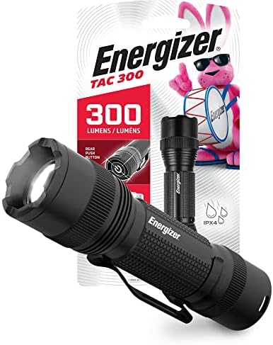 ENERGIZER LED Фенери TAC-300 Pro, Ipx4 Водоотпорен Блиц Светлина, Ултра Светла И Издржлива, Појас Клип
