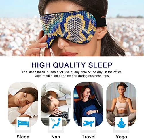 Unisex Sleep Eye Mask Mask Scortured-Snake-Snake-Camo Night Sleep