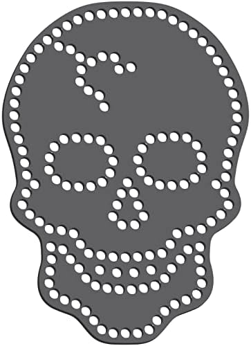 Rhinestone Genie Skull 5 Шаблон за магнетски ринестон, црна