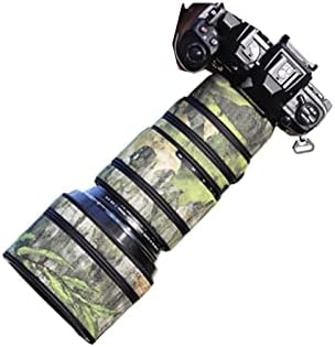 Комеоксо леќи покритие камуфлажа за истегнување на ткаенината Камера за дожд за Олимп 40-150 F2.8 Pro леќи за заштита на леќи