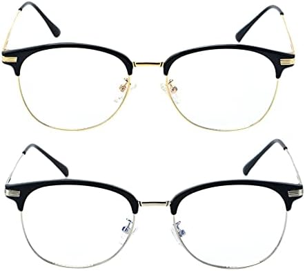 pnttoo 2 Пакет Сина Светлина Блокирање Очила За Мажи Жени Компјутерски Игри Очила