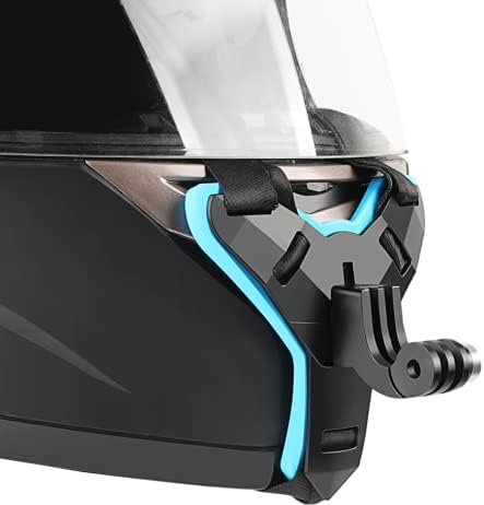 Јонгуо моторцикл шлем за брадата каиш за монтирање за gopro херој, кацига за триаголник на брадата, каиш со палците за GoPro Hero 11 10 9