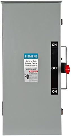 Siemens DTGNF223R 100-AMP, 2 пол, 240-волт, 2W не-фузирана општа должност, двојно фрлање, тип 3R