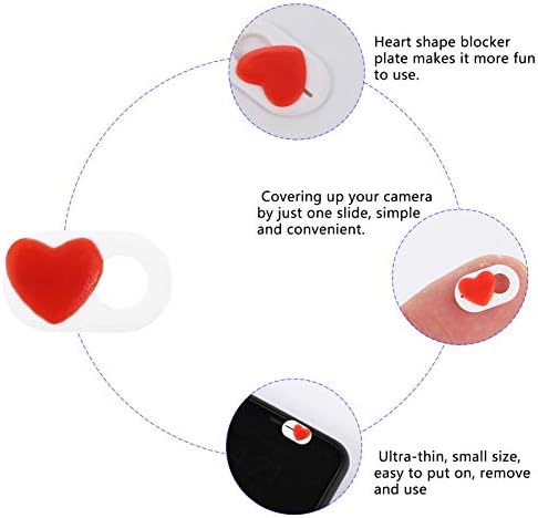 SOLUSTRE Камера Веб Камера Покритие Слајд, Облик На Срце Веб Камера Приватност Корица Лаптоп Лаптоп Компјутерски Телефони Таблети Десктоп Телефон