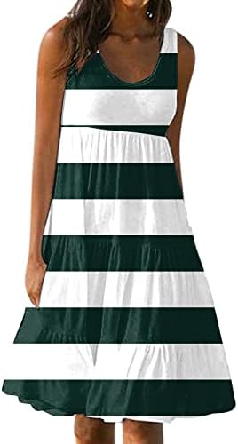 Trebinенски женски фустан Обичен печатен лизгачки здолниште на плажа здолниште
