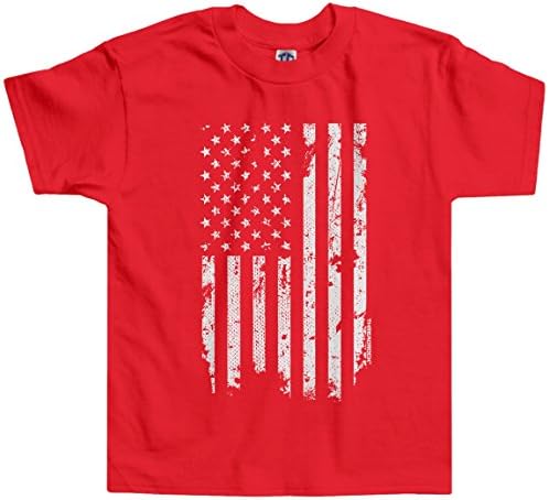 ThreadRock Threats Molty Boys вознемирена маица за бело американско знаме за мали знаме