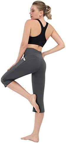Lifesky bootcut јога панталони за жени со џебови, панталони со обичен пламен со високи половини, меки тренинзи за чизми за тренингот