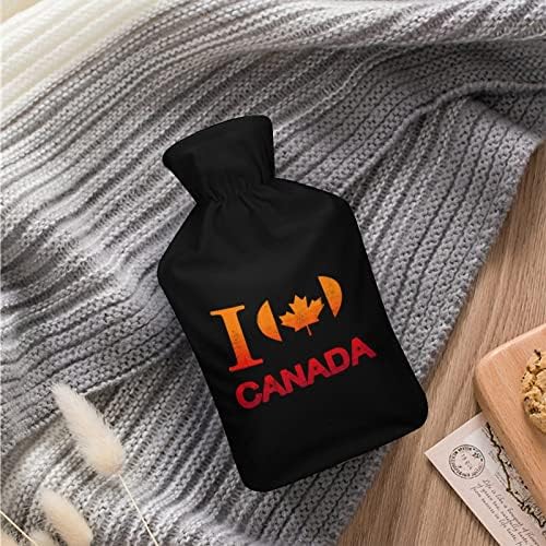 Ја сакам шише со топла вода во Канада со мека покривка торба со топла вода за рачни нозе на вратот на вратот потопло