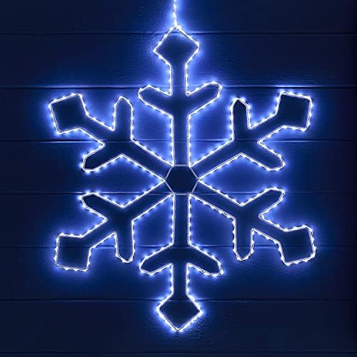 Lights4Fun, Inc. 22,5 ”бела LED снегулка што виси Божиќна светлина декорација за внатрешна употреба на отворено