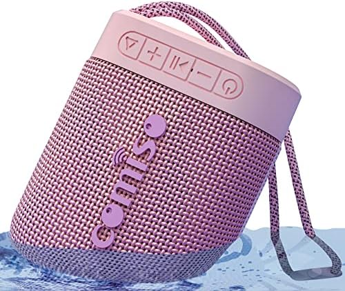 Comiso водоотпорен IPX7 лебдечки Bluetooth звучници и водоотпорни спортови безжични слушалки розова