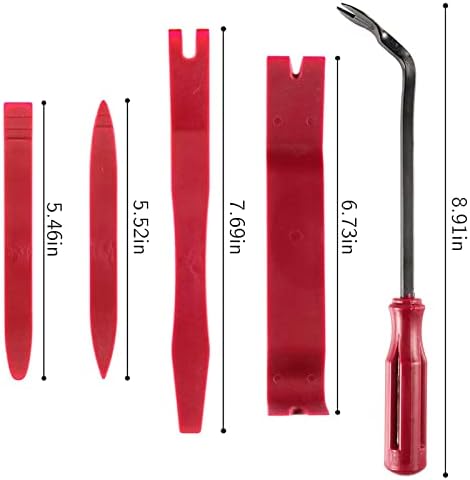ГИЛИГЕГЕ 5 Парчиња Комплет За Автоматско Отстранување Алатки За Отстранување Внатрешни Врати Панел Клип За Прицврстување За Отстранување На