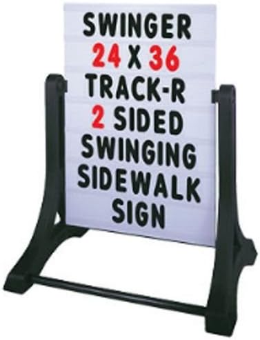 Стандард 32 х42 Бело 2 Странични Променливи Порака Одбор Свингер Тротоарот Тротоарот Знак Со Букви