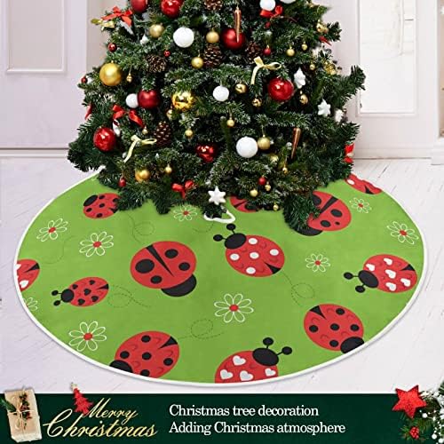 Оаренкол Бубамари Скараб Цвет Зелена Новогодишна Елка Здолниште 36 инчен Божиќ Празник Дрво Дрво Декорации