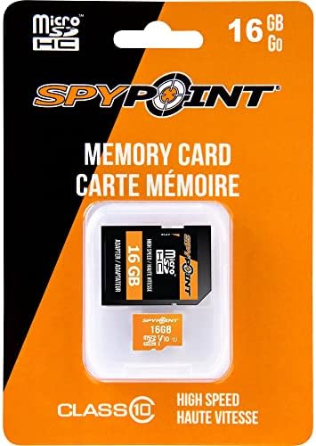 Spypoint 16gb Микро SD Картичка Со Sd Картичка Адаптер, Sdhc Класа10 Мемориска Картичка За Камери За Патеки