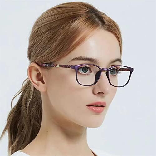 CVVTSPE 4 Пакет Очила За Читање Сина Светлина Блокирање, Компјутерски Читачи Анти УВ Отсјај Очила Модни Рамки Парови