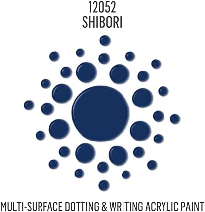 Folkart, Shibori Acrylic 2 fl Oz Vibrant Multi-површински точки боја совршена за лесна за примена на DIY уметности и занаети, 12052