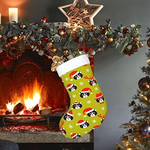 Аугенски Божиќни чорапи Божиќ Дета Мат Дедо Мраз двострано камин што виси чорапи
