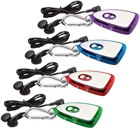1 FM радио w/Earbuds Преносен карабинер клип за клучеви со светло батерија управувана сребро