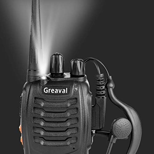 Greaval Long Range Walkie Talkies се надополнува двонасочни радија со слушалки, Walkie Talkies за возрасни 16-канали UHF 400-470MHz