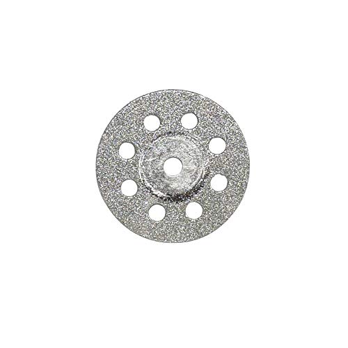 Лотатета 10 парчиња 20 мм дискови отсечени дискови за сечење дијамантски обложени за ротациони алатки + 2 парчиња мандела