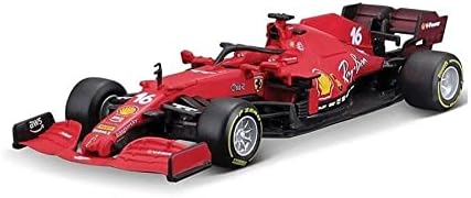 2021 Ferrari SF21, 16 Charles Leclerc - Bburago 36820/16M - 1/43 Scale Diecast Model Car Car Car Car