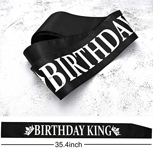 Титикади Роденден Крал Круна И Роденден Крал Појас, Роденденски Подароци За Мажи, Роденден Круна Крал Роденден Декорација