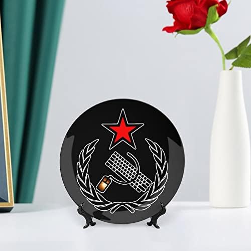 Тастатура и глувче СССР коска Кина Декоративна чинија Керамички плочи занает со приказ за украси за внатрешни работи