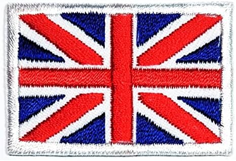 Кленплус 1, 1Х1, 6 ИНЧИ. Мини Британската Унија Џек Знаме Лепенка Земја Национално Знаме Везени Апликација Значка Закрпи САМ ЈАКНА