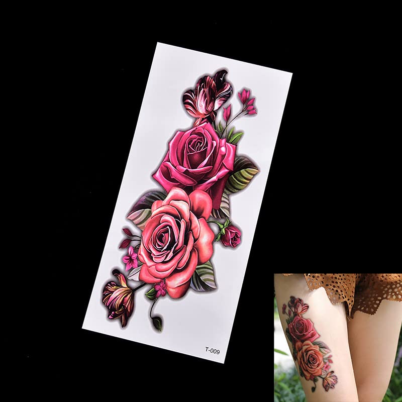 3 компјутери Оригинални налепници за тетоважи со цвеќиња покриваат лузни свадбена фотографија студио за налепници за тетоважа