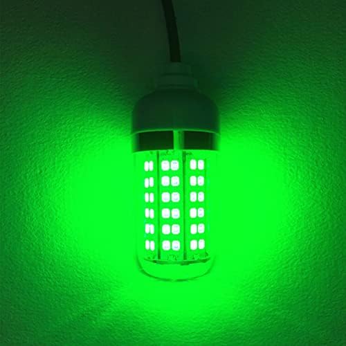 Подводен риболов LED светло 15W, 12V, зелена светлина IP68 водоотпорна ламба 360 степени цело-подводно осветлување риба светло